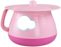 Bedpan Urinal Basin High Capacity Urine Buckets Thicken Potty Plastic Urinals Adult Night with Cover Spittoon Urinal Chamber Pots Lid Design-Pink