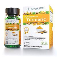 Avalife Full Spectrum Turmeric - High Potency Natural Antioxidants Curcumin Supplements for Men & Women - 60 Capsules