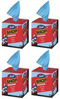 Scott lkj Kimberly-Clark 75190 Shop Towels, 10" x 12", Blue, 4 Box of 200 Towels