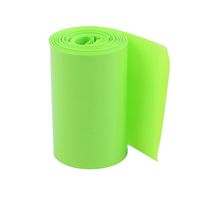 uxcell 50mm Flat Width 6M Length PVC Heat Shrink Tube Green for 18650 Batteries