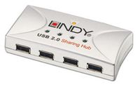LINDY USB 2.0 4 Port Sharing Hub (42887)