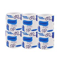 6 Roll 3PLY Toilet Paper Roll Hollow Replacement Roll Paper Table Kitchen Paper Ultra Soft Toilet Paper, Home Family Rolls Regular Rolls Ultra Gentle Clean Touch Toilet Paper