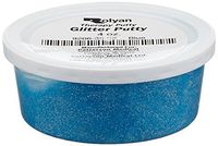 Sammons Preston Therapy Putty with Glitter, Sparkling Hand Exerciser Putty for Occupational and Physical Therapy, Rehabilitation, Hand and Grip Strength, 4 oz. Medium Blue