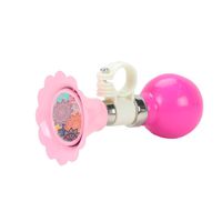 QIELIZI Kids Bike Horn Bell,Bicycle Metal Squeeze Horn Bike Accessories Handlebar Ring Horn for Girls or Boys (1-Colorful Flower)