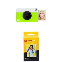 Kodak Printomatic Digital Instant Print Camera (Neon Green) with Kodak 2ʺx3ʺ Premium Zink Photo Paper (50 Sheets)