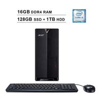 2019 Premium Acer Aspire TC 885 Desktop Computer (8th Gen Intel 6-Core i5-8400 up to 4.0 GHz, 16GB DDR4 RAM, 128GB SSD (Boot) + 1TB HDD, Intel UHD 630, WiFi, Bluetooth, HDMI, Windows 10 Home)