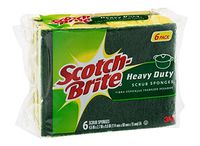 Scotch-Brite Heavy Duty Scrub Sponge, 18 Sponges (6 x 3 Count Packages)