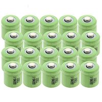 20x 1/3AA Size Rechargeable Batteries NiMH 1.2V Button Top use with Telecoms UPS & Smart grid