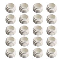 Sevender 20PCS Round Tubing Plastic Hole Plug End Caps Tube Chair Glide Insert Plugs