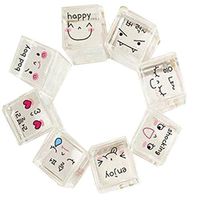 8PCS Creative Stationery Crystal Seals/Stamp DIY Diary/Photo Album, Emotion #01