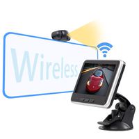 HD Wireless Car Backup Camera and Monitor, Wireless Vehicle Rear View Camera with Color Display Kit, Reverse Camera,Waterproof,Easy Installation.