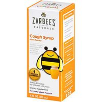 Zarbee's Naturals Children's Cough Syrup with Dark Honey, Natural Grape Flavor, 4 Ounce Bottle
