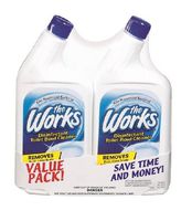 The Works 33302WK Disinfectant Toilet Bowl Cleaner, 32 oz Bottle, 2/Pack