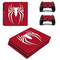 Super Spider-Man Special Limited Edition Red Spiderman Video Game Decal Skin Sticker Cover for Sony Playstation 4 Slim by QINGYA