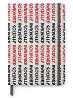 Socially Awkward - PU Leather A5 Bullet Dotted Journal Notebook - Mental Health Awareness