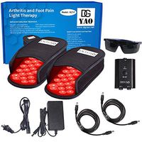 DGYAO LED Red Light and Near Infrared Light Therapy Devices Slipper Shoes for Foot Pain Relief
