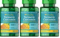 3 Pack: Turmeric Curcumin 90 Capsules(270 Total), 500 MG Rapid Release Capsules