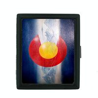 Perfection In Style Metal Cigarette Case Colorado Flag Design 008