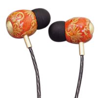 leiqin Leiqin Plus Earphones Wooden Headphones Stereo Earbuds Wired Earphones with Mic for 3.5mm Reborn Phoenix