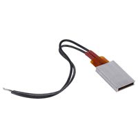 AC DC 12V Thermostatic Aluminum Shell Ceramic Heating PTC Heating Plate Sheet Constant Temperature Heater for Hair Curler Devices Water Boiler Yogurt Maker Chocolate Extrusion Coffee Maker(80℃ 2-5W)