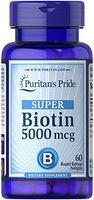Puritan's Pride Biotin 5000 mcg-60 Softgels