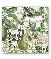 Michel Design Works 20-Count 3-Ply Paper Cocktail Napkins, Avocado