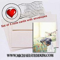 Michael Steddum Keeping it Warm, Gordon Setter Note Card Set