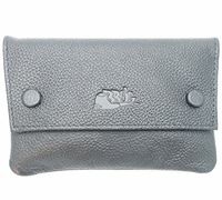 Pipe Tobacco Leather Pouch - Authentic Full Grade Cow Leather - Black