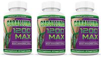 Caralluma 1200 Max Weight Loss Appetite Control Fat Reduction All Natural 1200 MG 3 Bottles