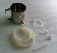 Superior One Quart Stainless Steel Enema Kit - Medical Grade Silicone Tubings …