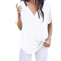 Long Sleeves T Shirt Women Casual Scoop Neck Loose Fit Solid Basic Tee T-Shirt Ladies Side Split Tunic Tops White
