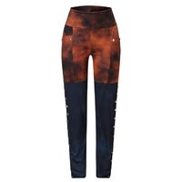 Tsmile Women Vintage Color Patchwork Pants Plus Size Button Down Cowgirl Elastic Waist Mid Rise Skinny Jeggings Red