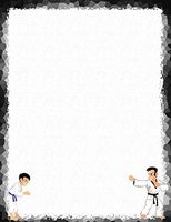 NEW Martial Arts Letterhead Stationery Paper 26 Sheets