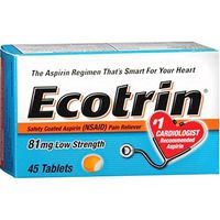 Ecotrin 81 mg Low Strength 45 Tablets