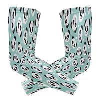 ZZKKO Panda Head Cooling Arm Sleeves Cover Uv Sun Protection for Men Women Running Golf Cycling Arm Warmer Sleeves 1 Pair