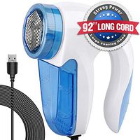 Anwenk Electric Sweater Shaver Lint Shaver Lint Remover USB Corded Sweater Defuzzer Fabric Clothes Shaver/Puller/Remover, Battery Free, for Sweater Knitwear Carpet Blankets Couch Furniture