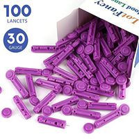 LotFancy Lancets, 30G, 100 Twist Lancets for Diabetic Blood Testing, Disposable