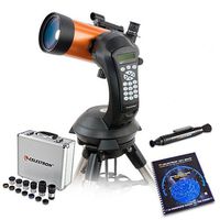 Celestron 11049 Bundle 4-inch Maksutov-Cassegrain Telescope with Skymaps, Optics Cleaning Tool and Eyepiece & Filter Kit