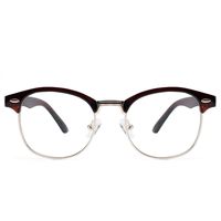 Cyxus Blue Light Blocking Glasses Lightweight Computer Glasses Stylish Eyeglasses Frame with Clear Lens for Women Men, Anti Eye Strain (M, 8056T29,Tea Brown)