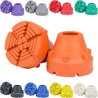 SureTip Burnt Orange Crutch Tips & Cane Tip (Pair of 2) – 1 Size Fits All 3/4" 7/8” Inch - Extreme Grip Heavy Duty Universal Sizing Crutches Shafts Longest Lasting High Performance Rubber Non-Slip