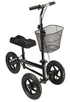 Azoob All Terrain Steerable Knee Walker Knee Scooter Crutches Alternative Super Duty 12" Pneumatic Wheels