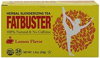 Fatbuster Weight Lost Herbal Slenderizing Tea Lemon Flavor 24-Count (Pack of 4)