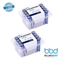 [Pack of 48] Blaupunkt AAA Alkaline 1.5 Volt Batteries | Long Lasting All-Purpose Triple A High Capacity Battery for Household and Business Use