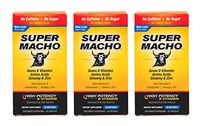 Super Macho Dietary Supplement with High Potency Zinc & 7 B Vitamins, No Preservatives, Sugar or Caffeine, Made in USA, 50 Softgels (3 Pack)