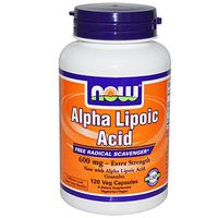 Now Foods Alpha Lipoic Acid 600 mg - 120 Veg Capsules 2 Pack