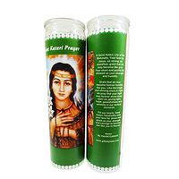 Gifts by Lulee, LLC Set of 2 St Saint Kateri Tekakwitha Prayer Candles 8 inch Glass