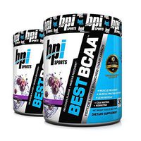 BPI Sports Best BCAA Peptide Linked Branched Chain Amino Energy Powder, 10.58oz, Pack of Two 30 Servings (Grape 2 x 30svg)