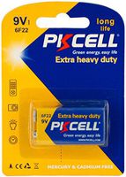 PKCELL Heavy Duty 9V Battery - Pack of 24