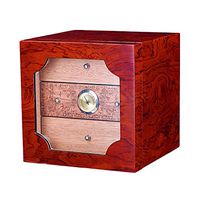 Three Floors Piano Paint Cigar Box,Cedar Wood Cigar humidor with Humidifier and Hygrometer Adapt to Home and Office desktops