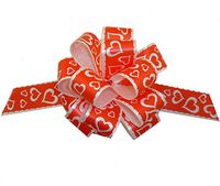 Valentine's Day Heart Pull Bows - 5" Wide, Set of 6, Gift Bows, Presents, Decoration, School, Office, Dance, Party, Birthday, Christmas, Baby Shower, Mother's Day, Anniversary, Wedding, Reception